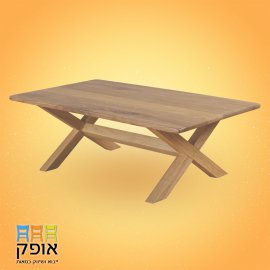 שולחן מלבן מעץ מלא