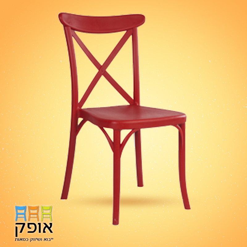 כסאות לאולמות - דגם איקס אדום