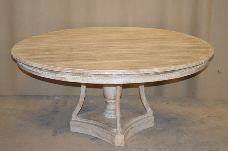 שולחן מעץ - עגול