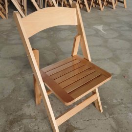 כסא מתקפל טבעי פסים חדש